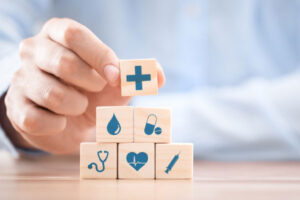 hs-in-healthcare | Abuka doctor with building blocks